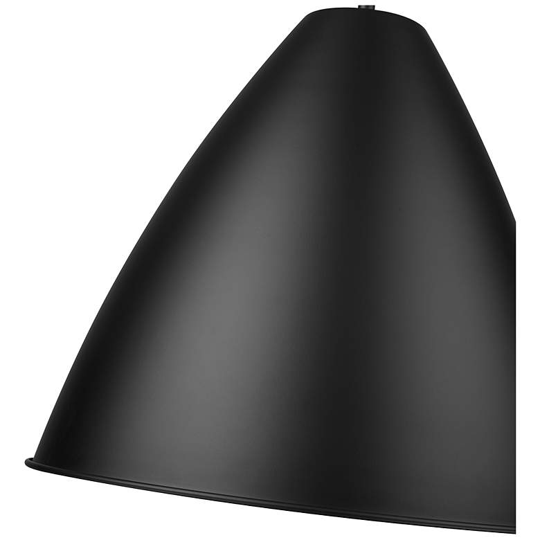 Image 5 Kayman 15" Wide 1-Light Pendant in Matte Black more views