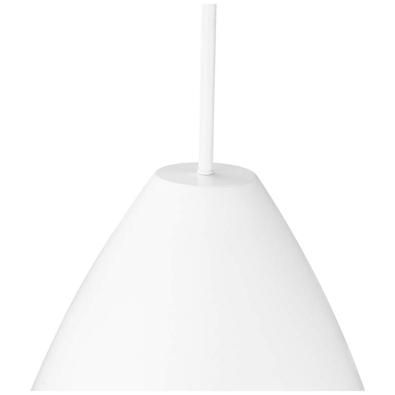 Image 4 Kayman 15" Wide 1-Light Pendant in Matte White more views
