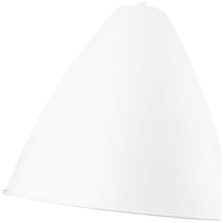Image 5 Kayman 15" Wide 1-Light Pendant in Matte White more views
