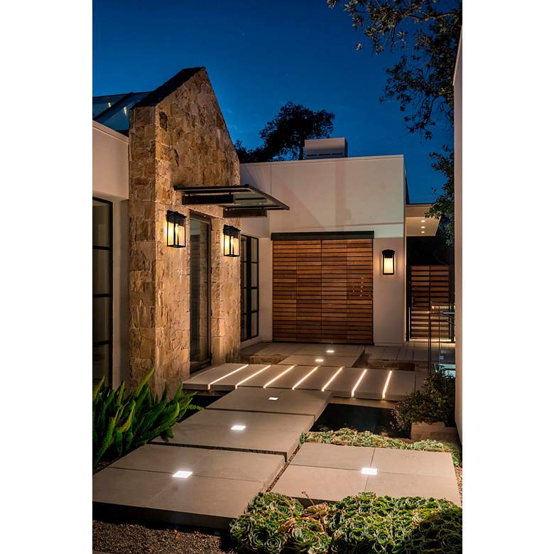 Image 6 Kaysen 15" High Black Outdoor Wall Light more views