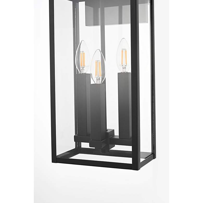 Image 5 Kaysen 18" High Black 3-Light Outdoor Wall Light more views