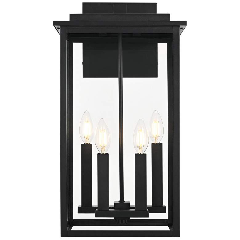 Image 2 Kaysen 21" High Black 4-Light Outdoor Wall Light