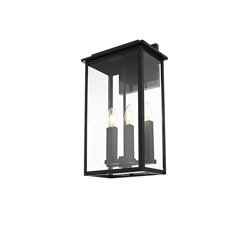 Image 4 Kaysen 21" High Black 4-Light Outdoor Wall Light more views