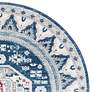 Thumbnail2 of Kazak 118 6'7"x6'7" Round Blue and Creme Oriental Area Ru more views