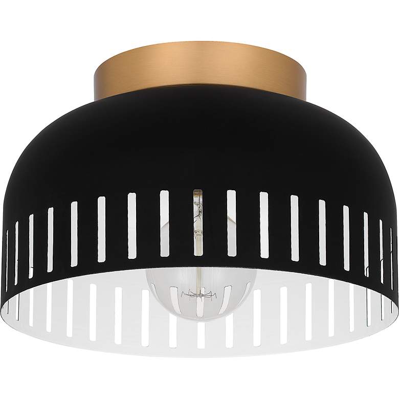 Image 4 Keagan 1-Light Matte Black Flush Mount Light more views