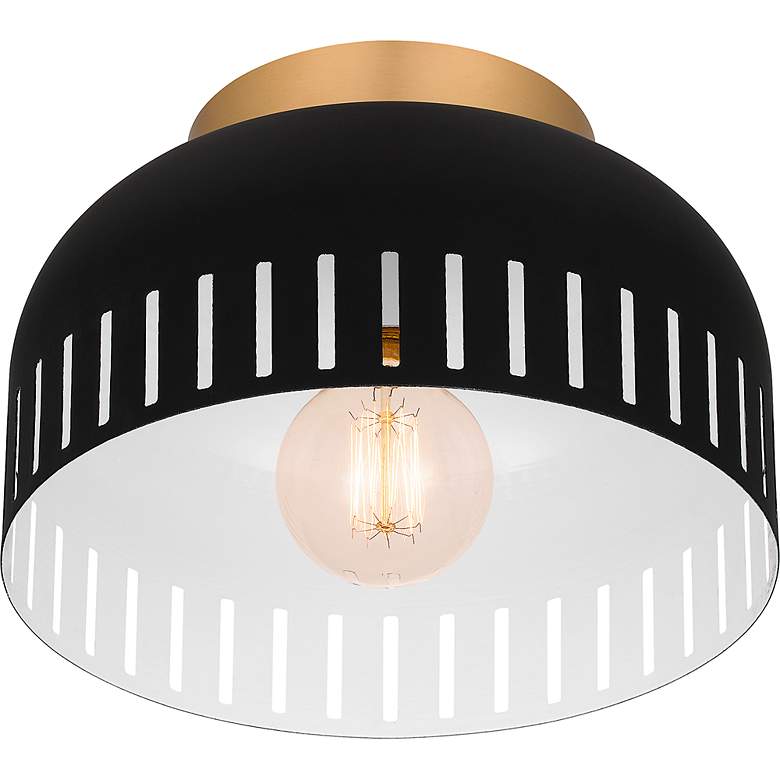 Image 6 Keagan 1-Light Matte Black Flush Mount Light more views