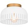 2_Keagan 1-Light Matte White Flush Mount Light
