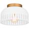 Keagan 1-Light Matte White Flush Mount Light