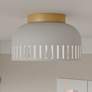 1_Keagan 1-Light Matte White Flush Mount Light