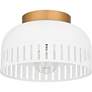 4_Keagan 1-Light Matte White Flush Mount Light more views