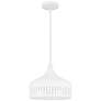 2_Keagan 1-Light Matte White Pendant Light