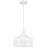 3_Keagan 1-Light Matte White Pendant Light more views