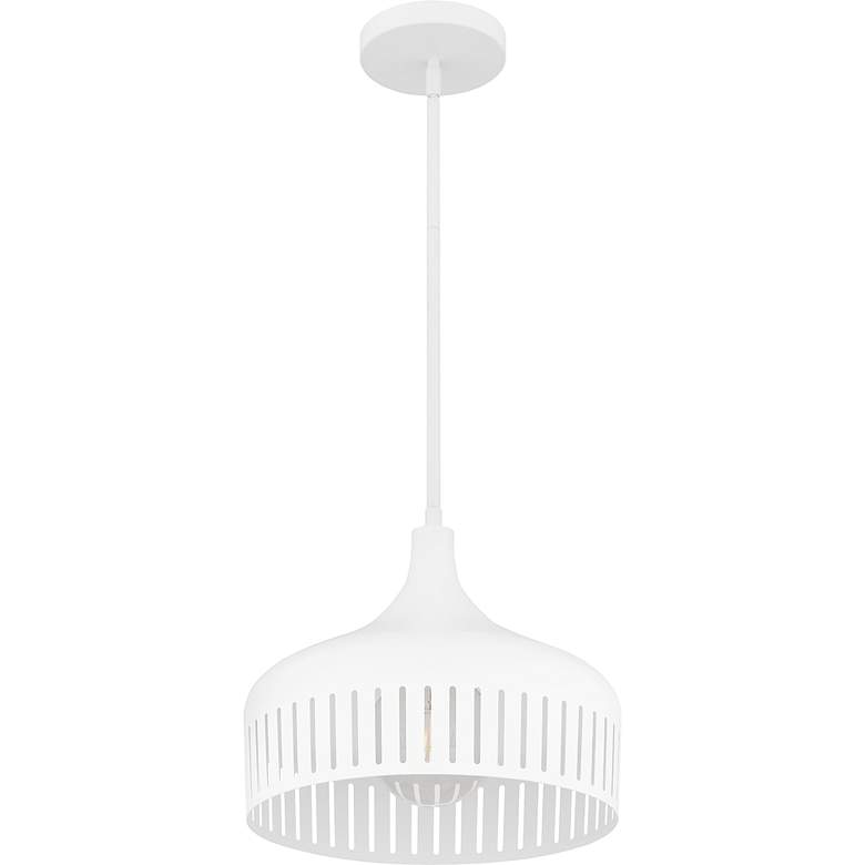 Image 5 Keagan 1-Light Matte White Pendant Light more views