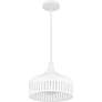 5_Keagan 1-Light Matte White Pendant Light more views