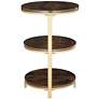 Keanu 15 1/4" Wide Light Bronze 3 Tier Side Table