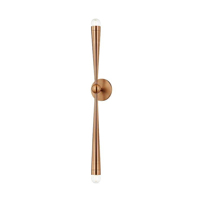 Image 3 Keanu 33 3/4" High Patina Brass 2-Light Wall Sconce