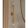 Keanu 33 3/4" High Patina Brass 2-Light Wall Sconce in scene