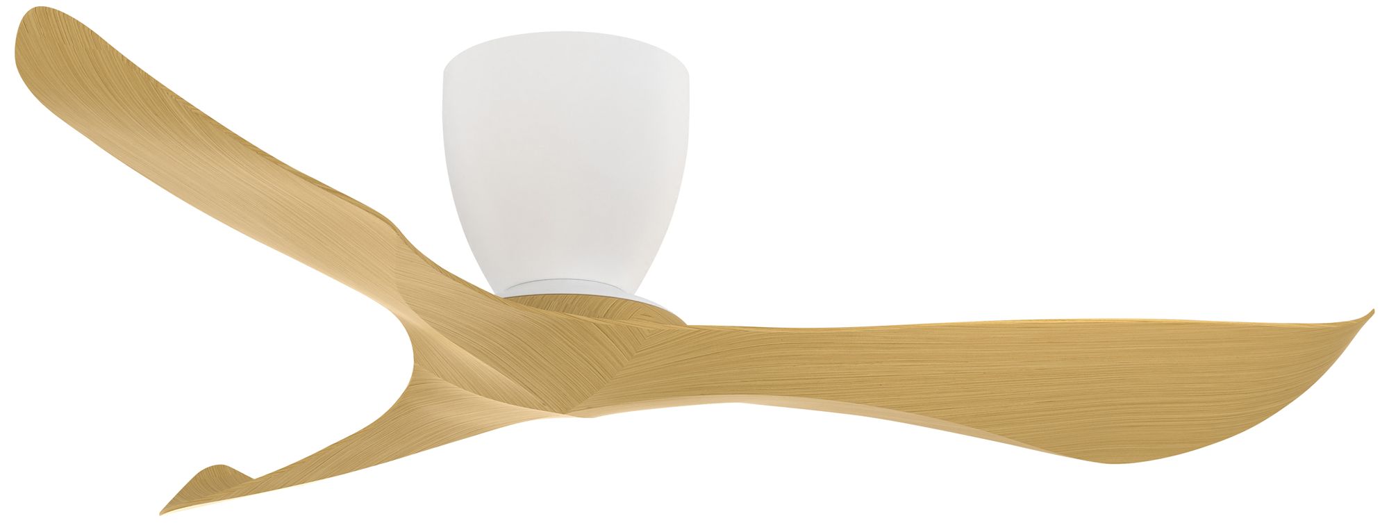 Keanu Hugger 56" Hugger Fan Matte White / Teak