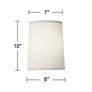 2_Keanu Ivory Linen Lamp Shade 7x8x10x10 (Spider) more views