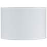 1_Keanu White Sandstone Linen Drum Lamp Shade 12x12x8 (Uno)