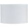 Keanu White Sandstone Linen Drum Lamp Shade 12x12x8 (Uno)
