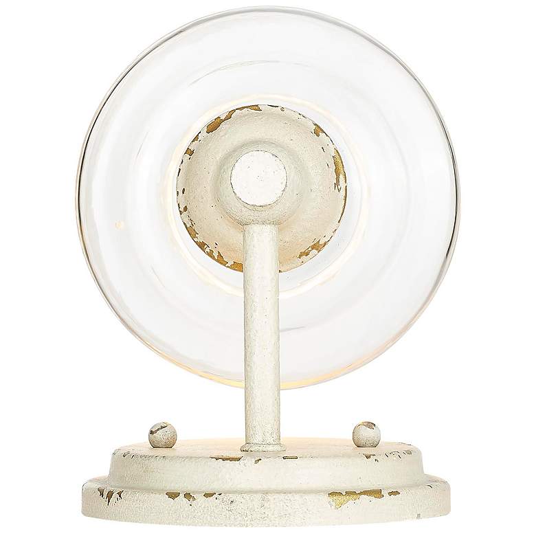 Image 3 Keating 1 Light Wall Sconce in Antique Ivory w Hammered Water Glass Shade more views