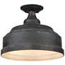 2_Keating 13 3/4" Wide Antique Black Iron Ceiling Light