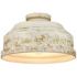 Keating 13 3/4" Wide Antique Ivory Ceiling Light
