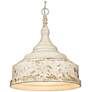 1_Keating 16 1/2" Wide Antique Ivory Pendant Light