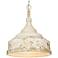 Keating 16 1/2" Wide Antique Ivory Pendant Light