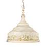 5_Keating 16 1/2" Wide Antique Ivory Pendant Light more views