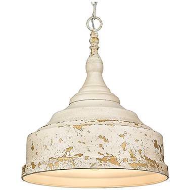 Keating 16 1/2" Wide Antique Ivory Pendant Light