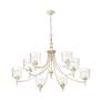 4_Keating 44" Wide Antique Ivory 9-Light Chandelier more views