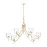6_Keating 44" Wide Antique Ivory 9-Light Chandelier more views