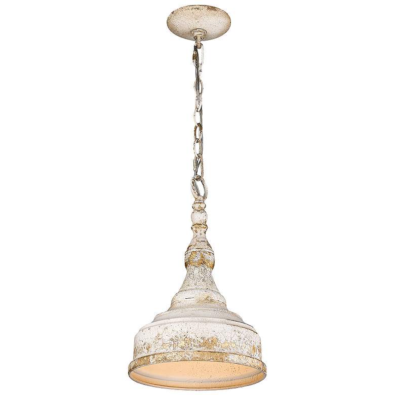 Image 4 Keating 9 1/4" Wide Antique Ivory Mini Pendant more views