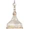 Keating 9 1/4" Wide Mini Pendant in Antique Ivory
