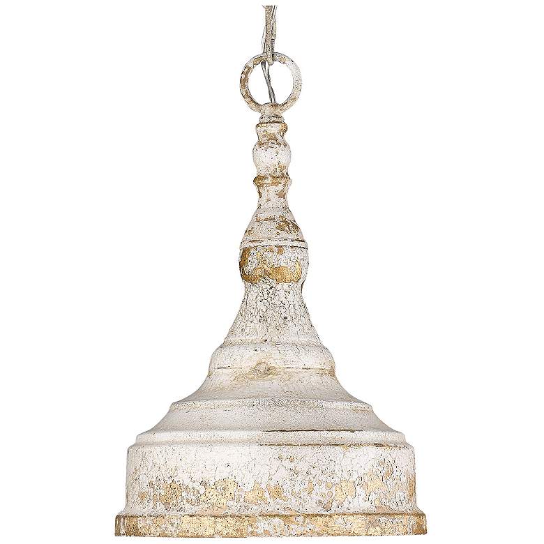 Image 1 Keating 9 1/4" Wide Mini Pendant in Antique Ivory
