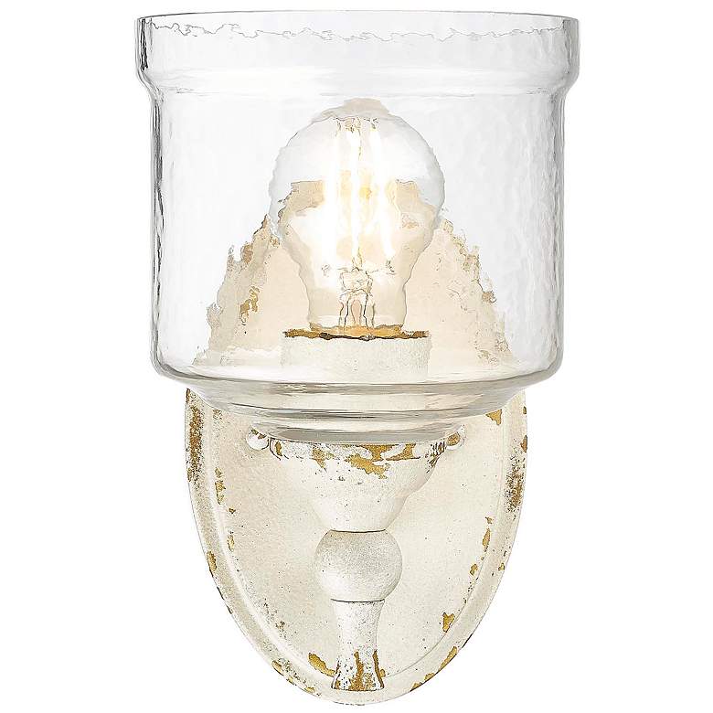 Image 1 Keating 9 3/4" High Antique Ivory Wall Sconce