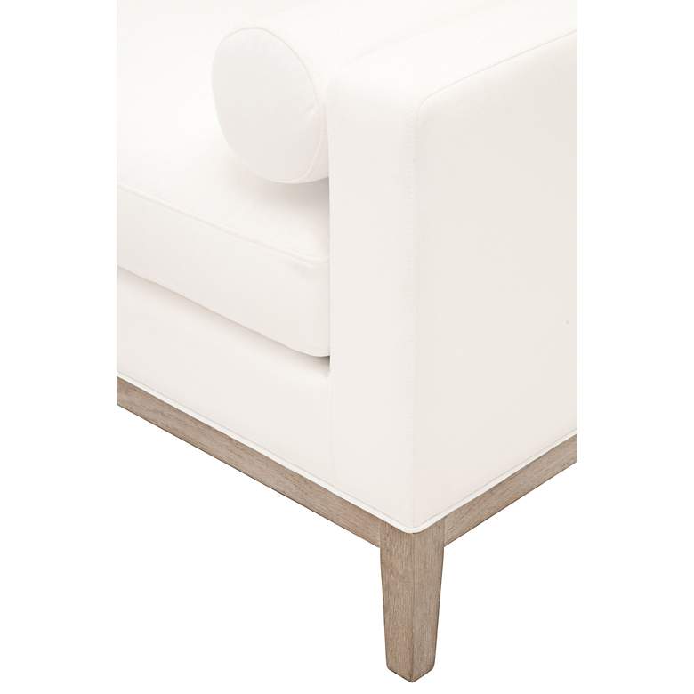 Image 6 Keaton 63" Wide Peyton Pearl LiveSmart Fabric Accent Bench more views