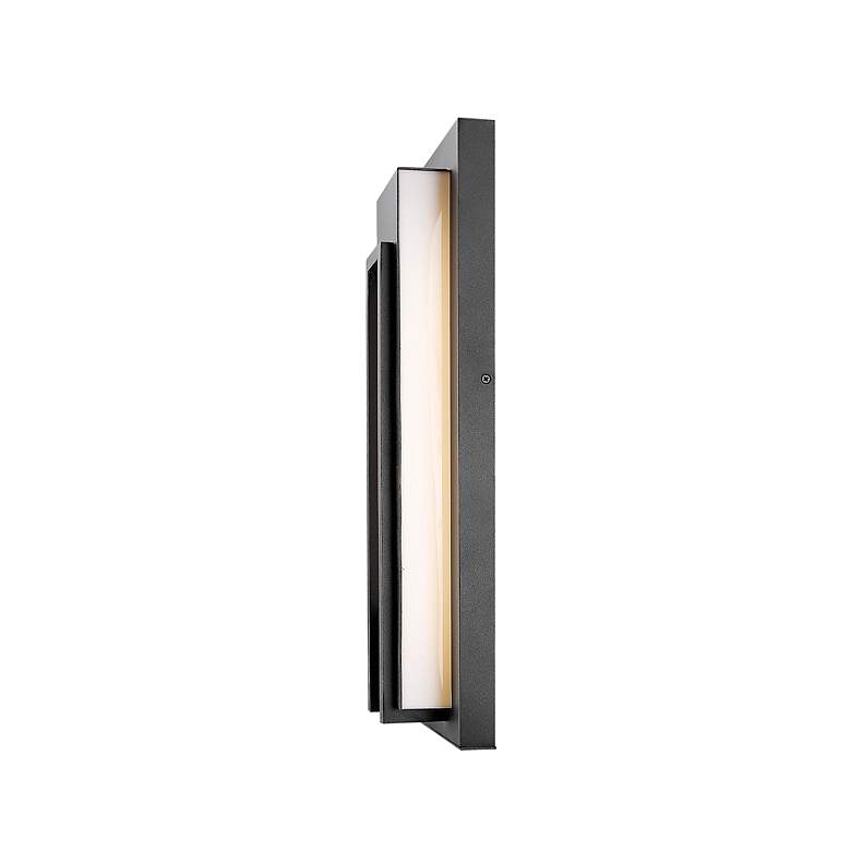 Image 7 Keaton 20 1/4" High Black LED Outdoor Wall Light more views