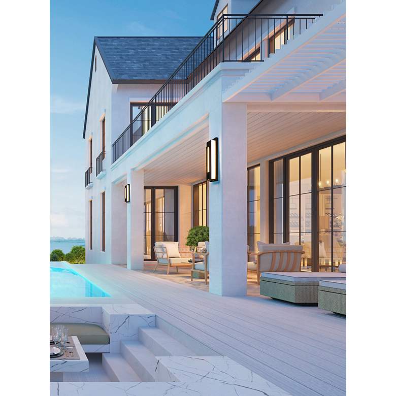 Image 4 Keaton 24" High Black LED ADA Outdoor Wall Light more views