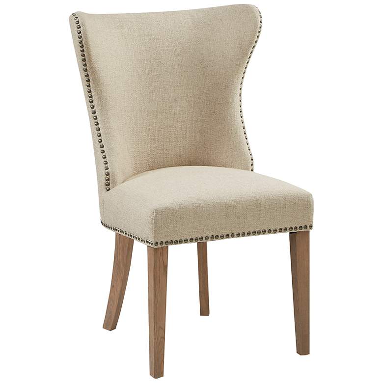 Keeble Cream Fabric Dining Side Chairs Set of 2 more views