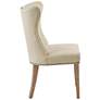 Keeble Cream Fabric Dining Side Chairs Set of 2 in scene