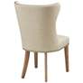 Keeble Cream Fabric Dining Side Chairs Set of 2 in scene
