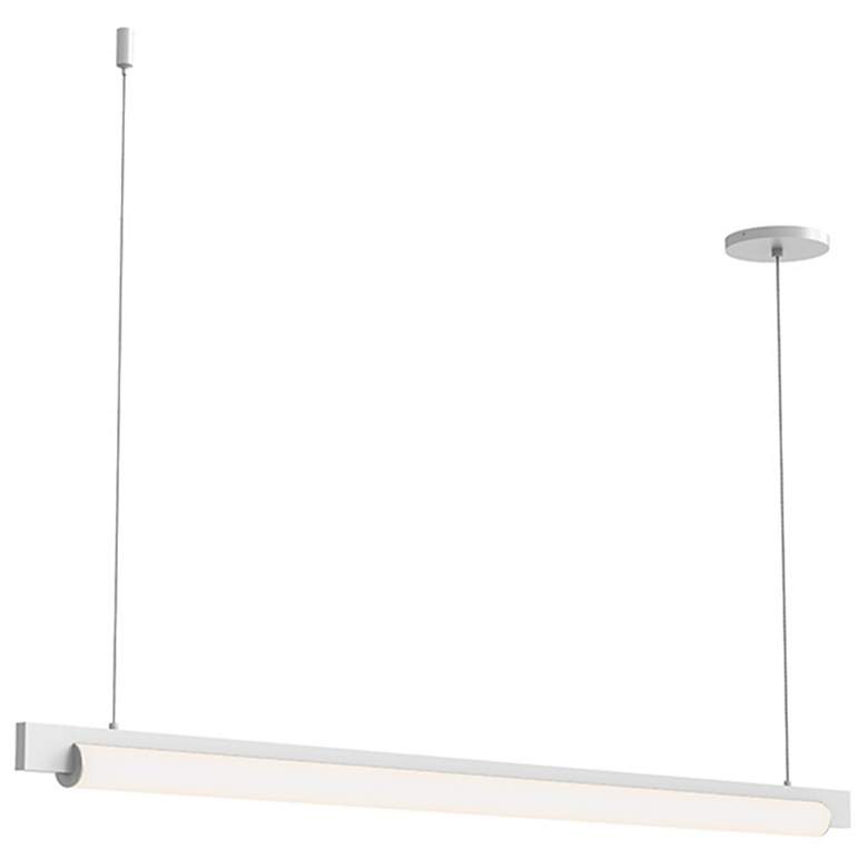 Image 1 Keel 44" LED Pendant - Satin White