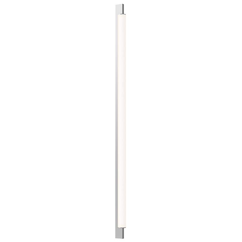 Image 1 Keel 44" Wide Bright Satin Aluminum 3000K LED Vanity Light