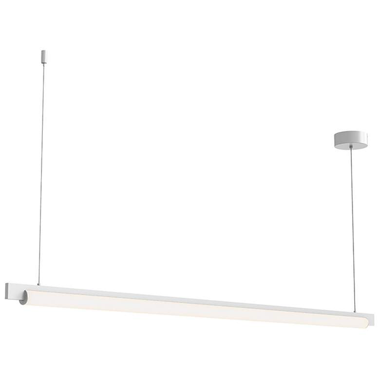Image 1 Keel 60 inch LED Pendant - Satin White