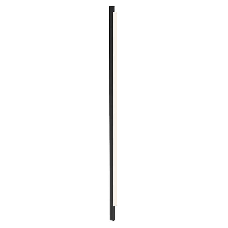 Image 1 Keel 82.25" High Satin Black LED Wall Lamp