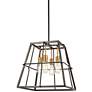 Keeley Calle 18" Wide Painted Bronze 4-Light Pendant