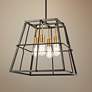 Keeley Calle 18" Wide Painted Bronze 4-Light Pendant